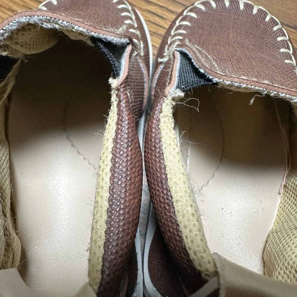 Brown Faux Leather Baby Shoes Size 3.5 US‎ 19 Euro